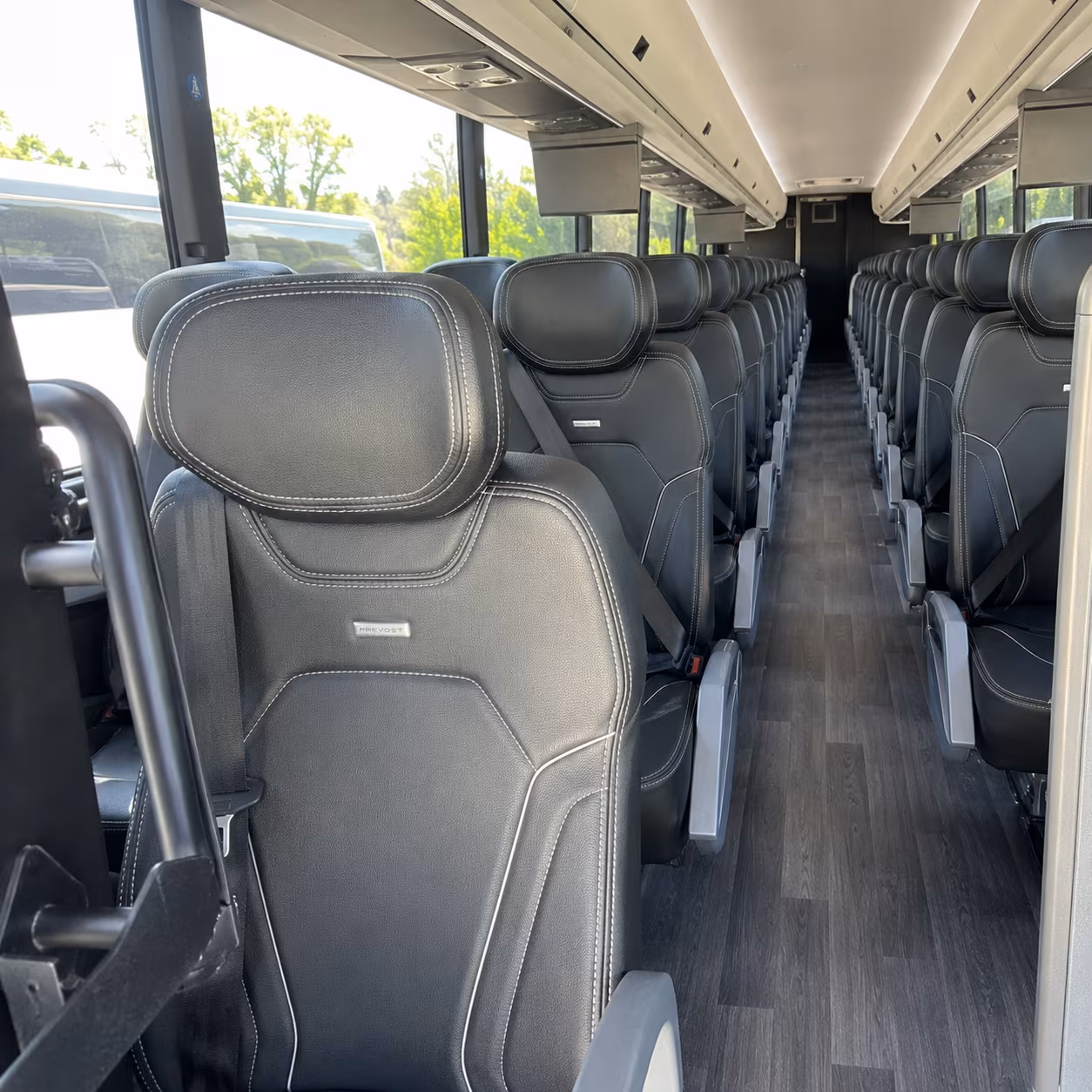 lodi charter bus rental interior
